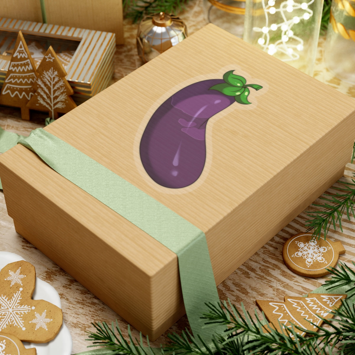 Wet Eggplant Sticker