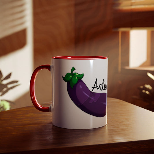 Eggplant Artist Mug, 11oz