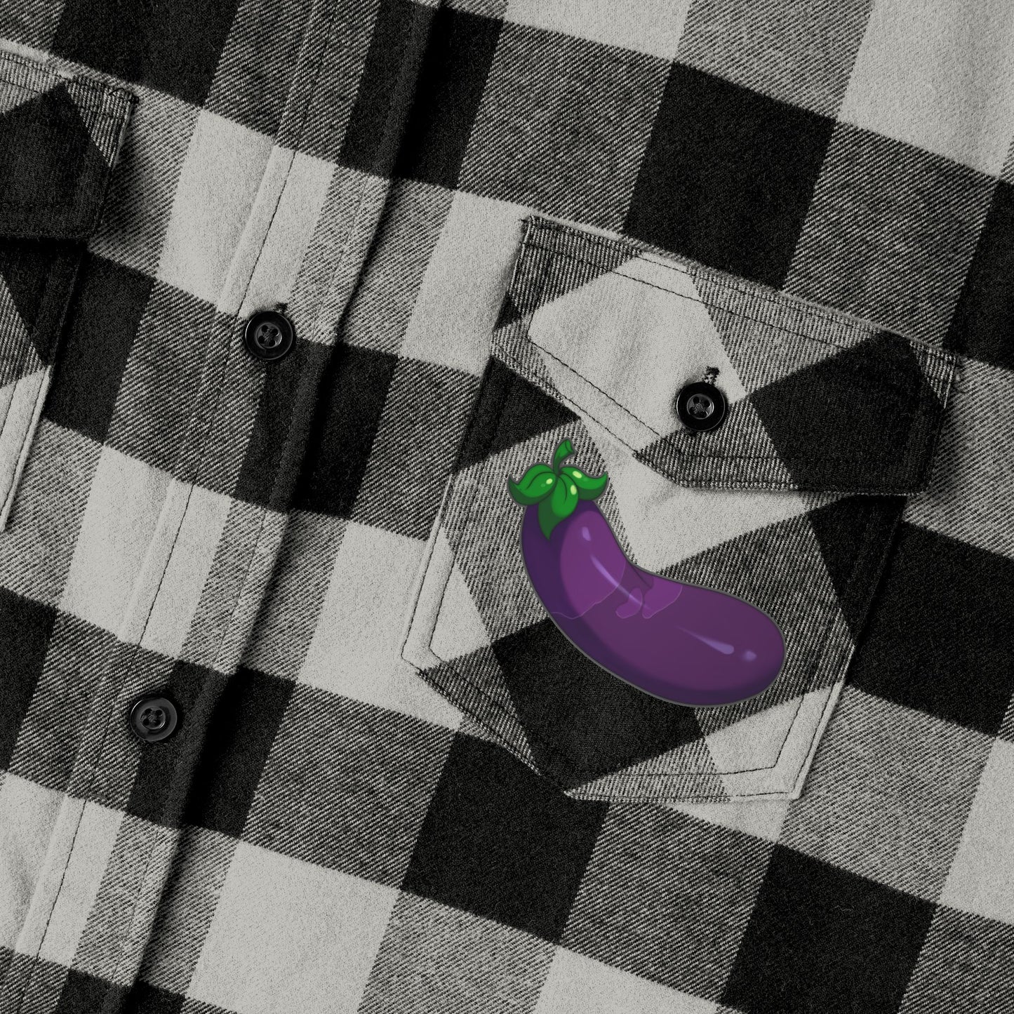 Wet Eggplant Flannel Shirt