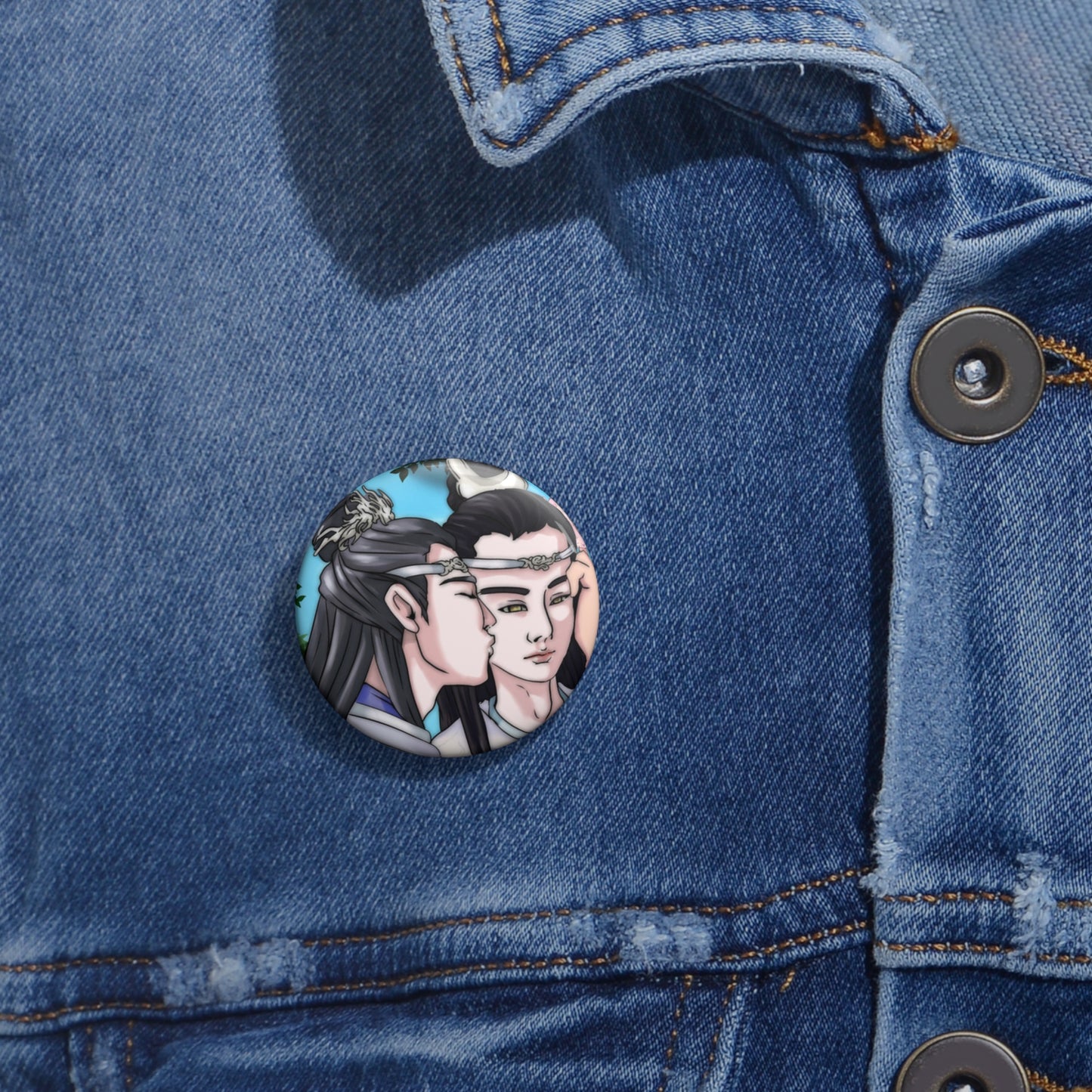 Twin Jades Button