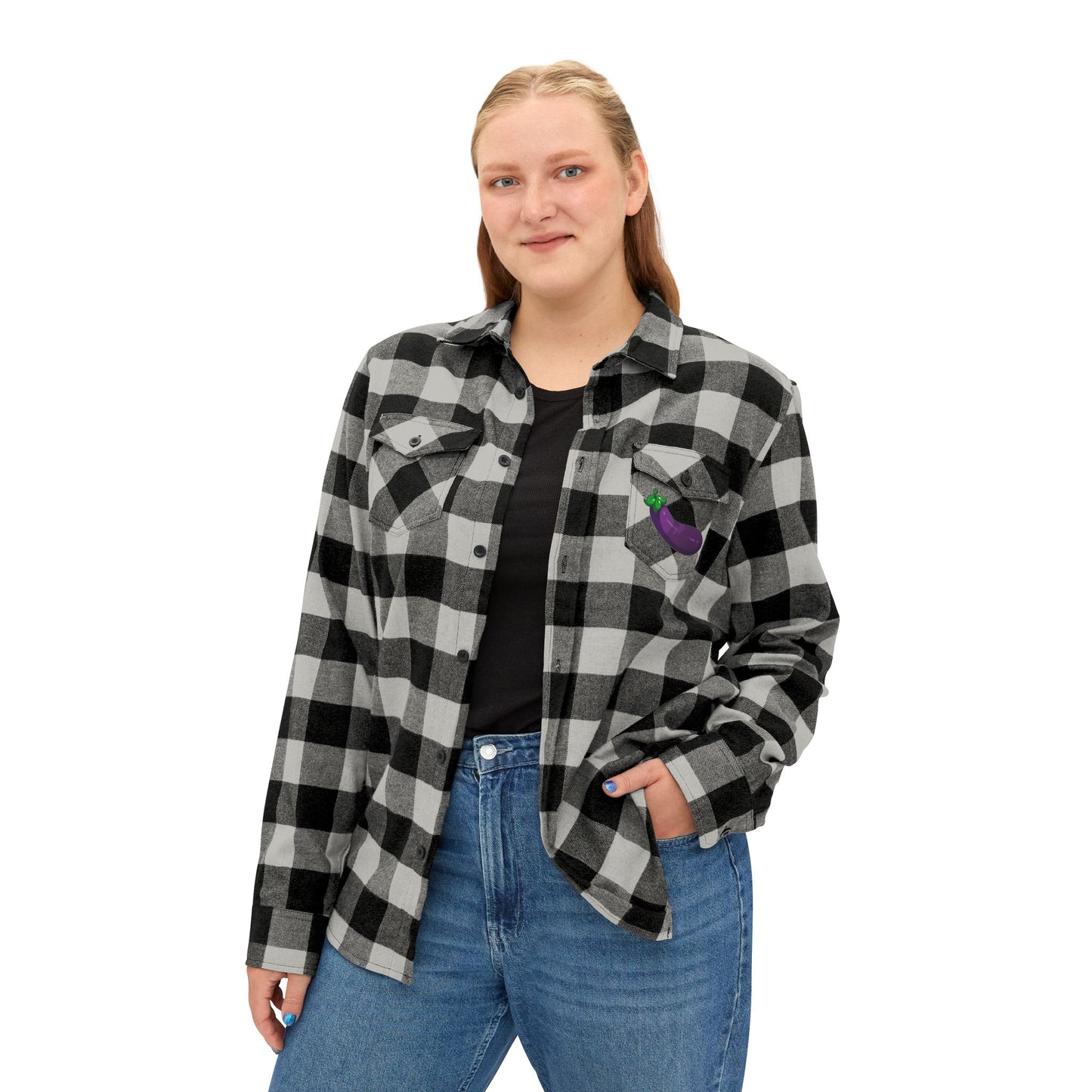 Wet Eggplant Flannel Shirt