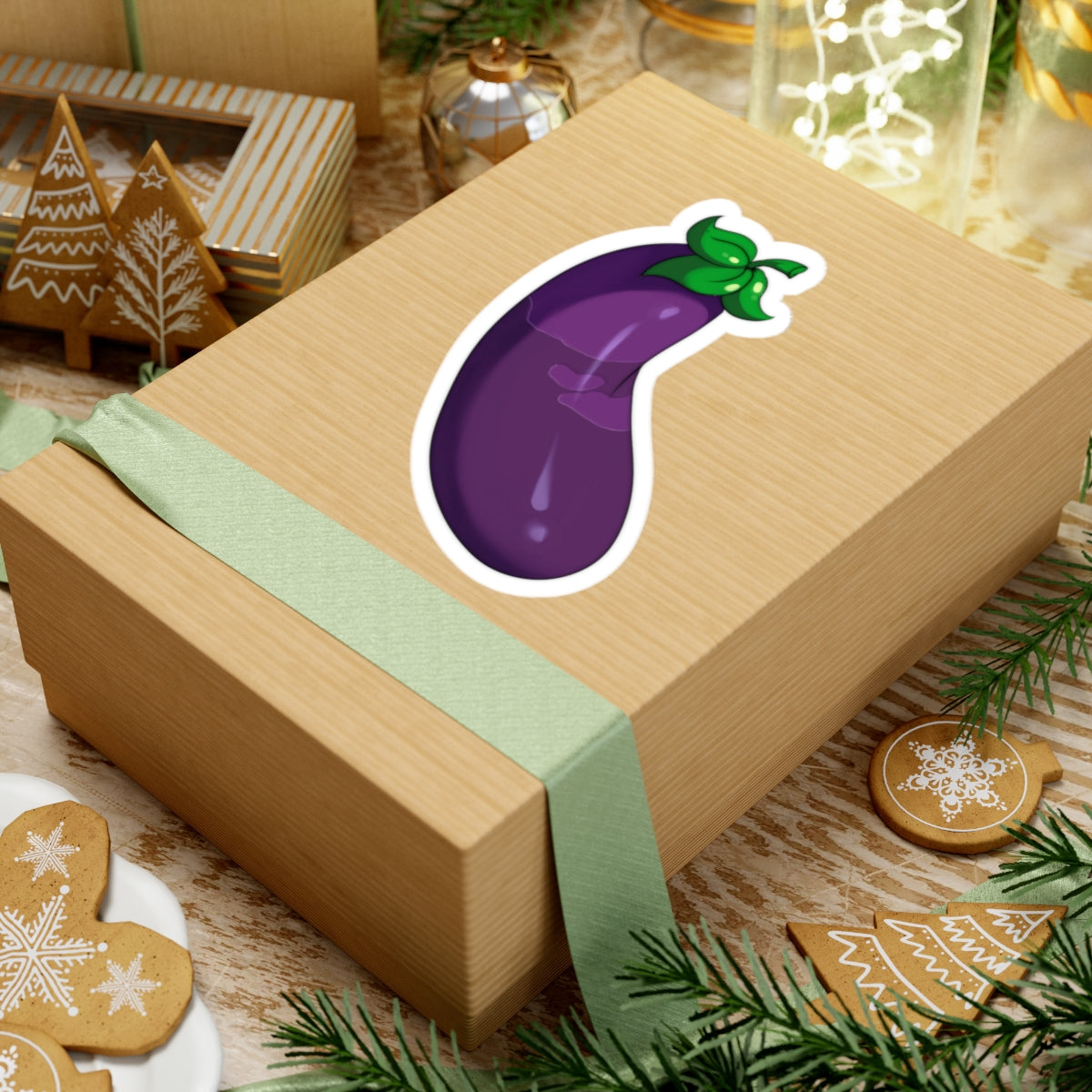 Wet Eggplant Sticker