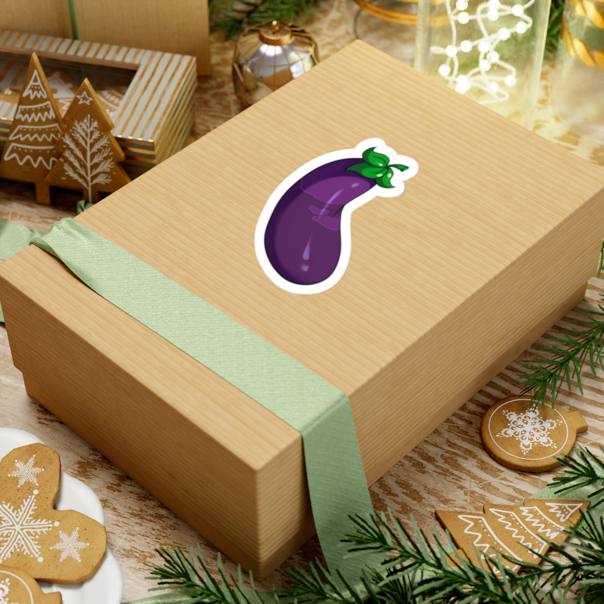 Wet Eggplant Sticker