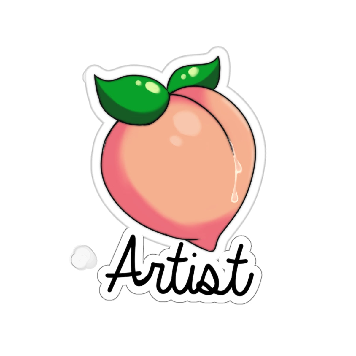 Peach Artist Sticker